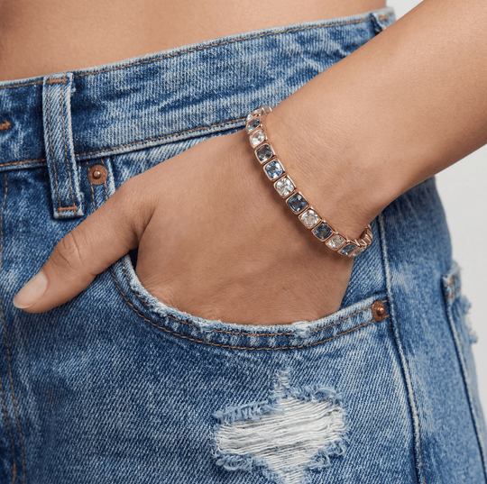 St. Barths Blue Gemstone Bracelet - Coralina