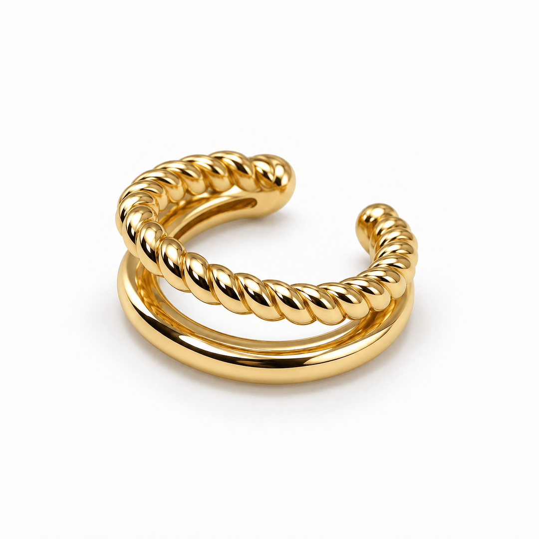 Nantucket Rope Ear Cuff - Coralina