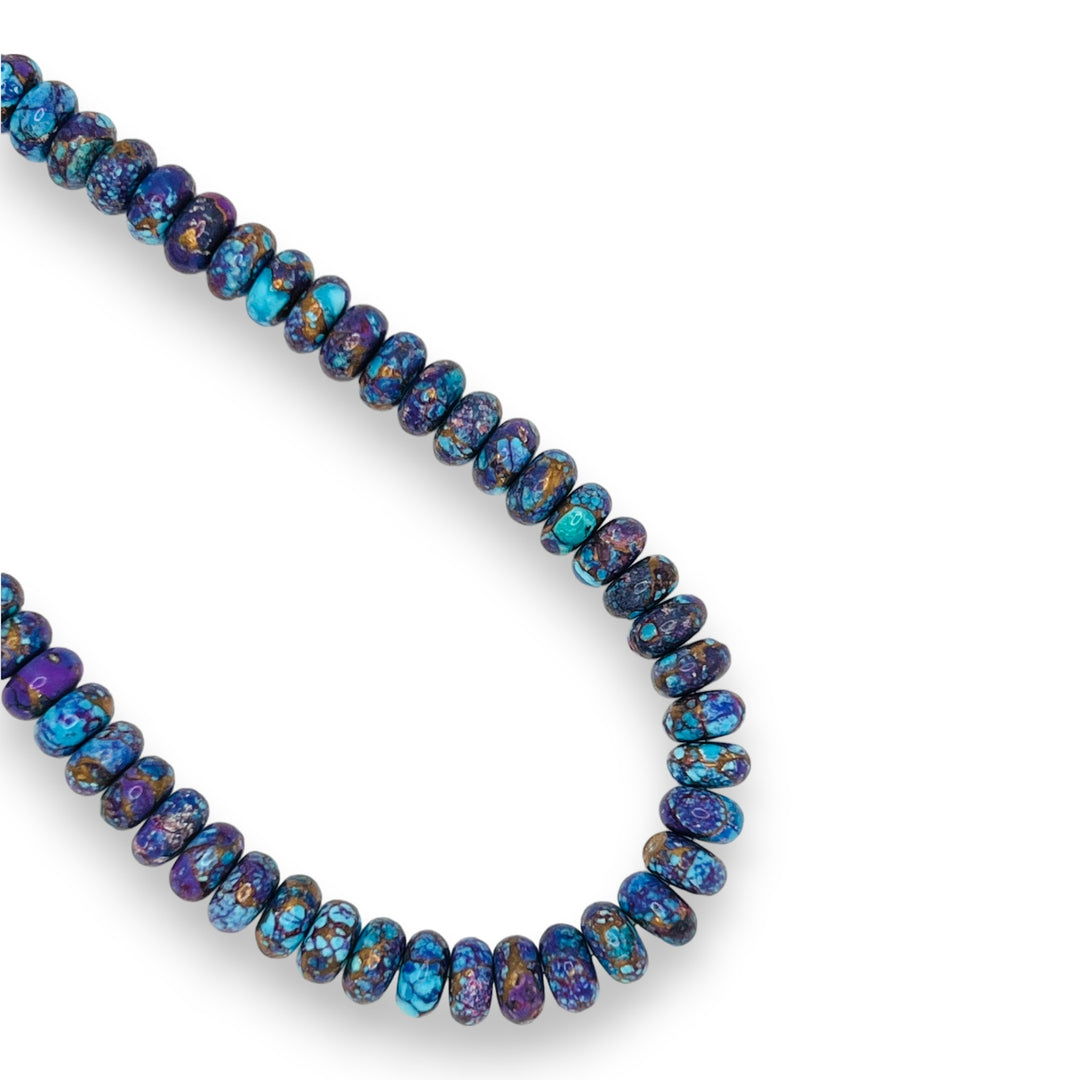 The Cassis Purple Turquoise Necklace - Coralina