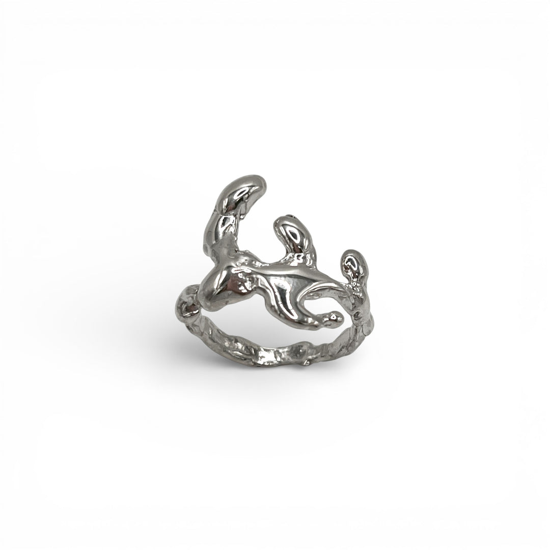 Thora Silver Ring - Coralina