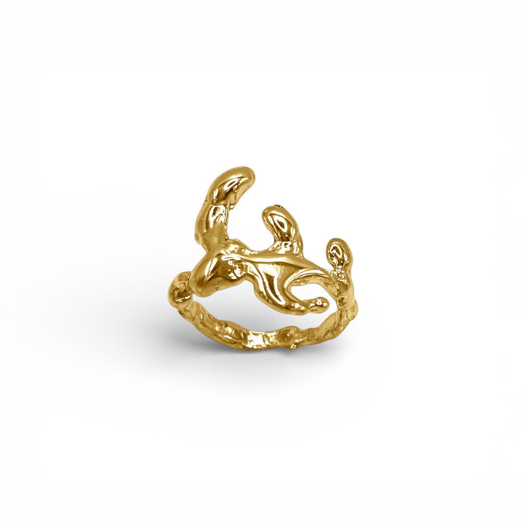Thora Gold Ring - Coralina