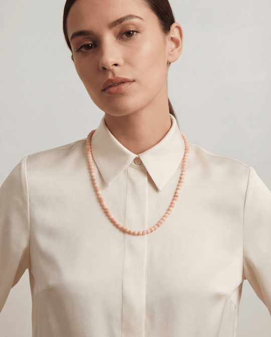 The Florence Light Pink Coral Necklace - Coralina