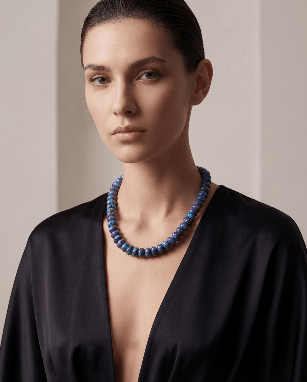 The Cassis Purple Turquoise Necklace - Coralina