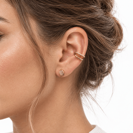 Nantucket Rope Ear Cuff - Coralina
