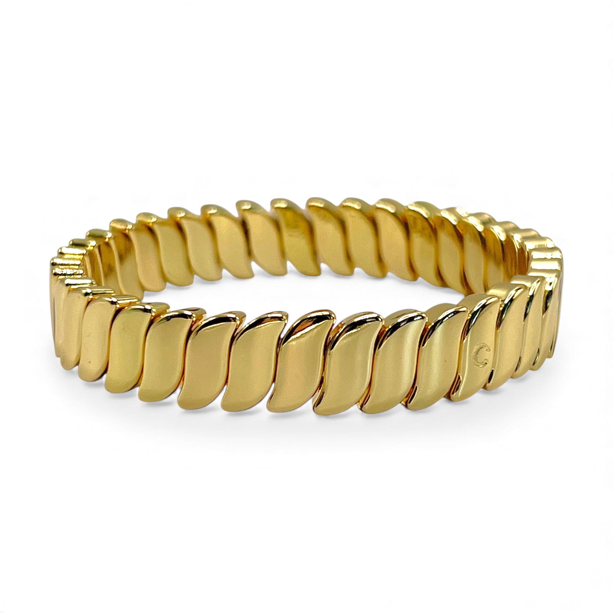 Nazaré Gold Wave Bracelet - Coralina