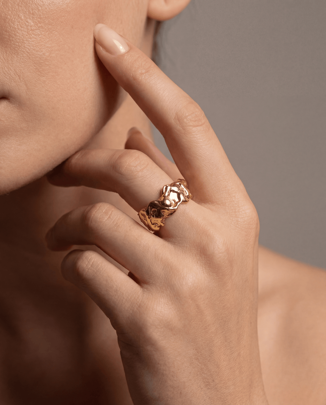 June Gold Ring - Coralina