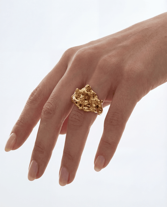 Raymond Gold Ring - Coralina