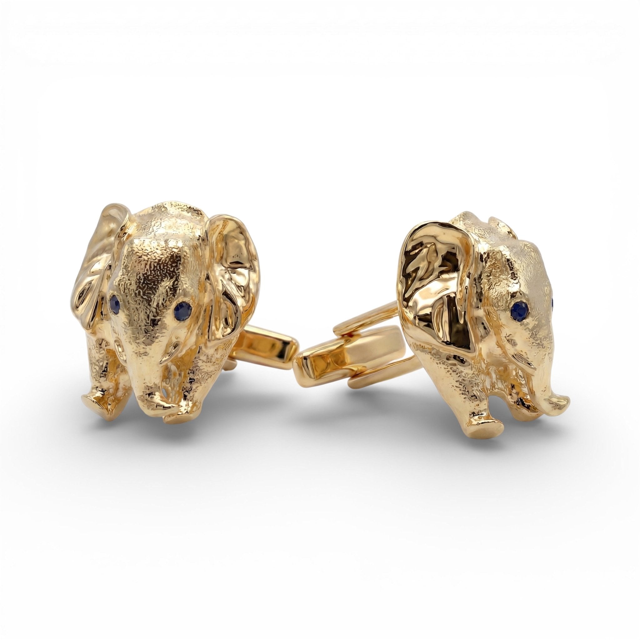 Ta - boo Gold Elephant Cufflinks - Coralina