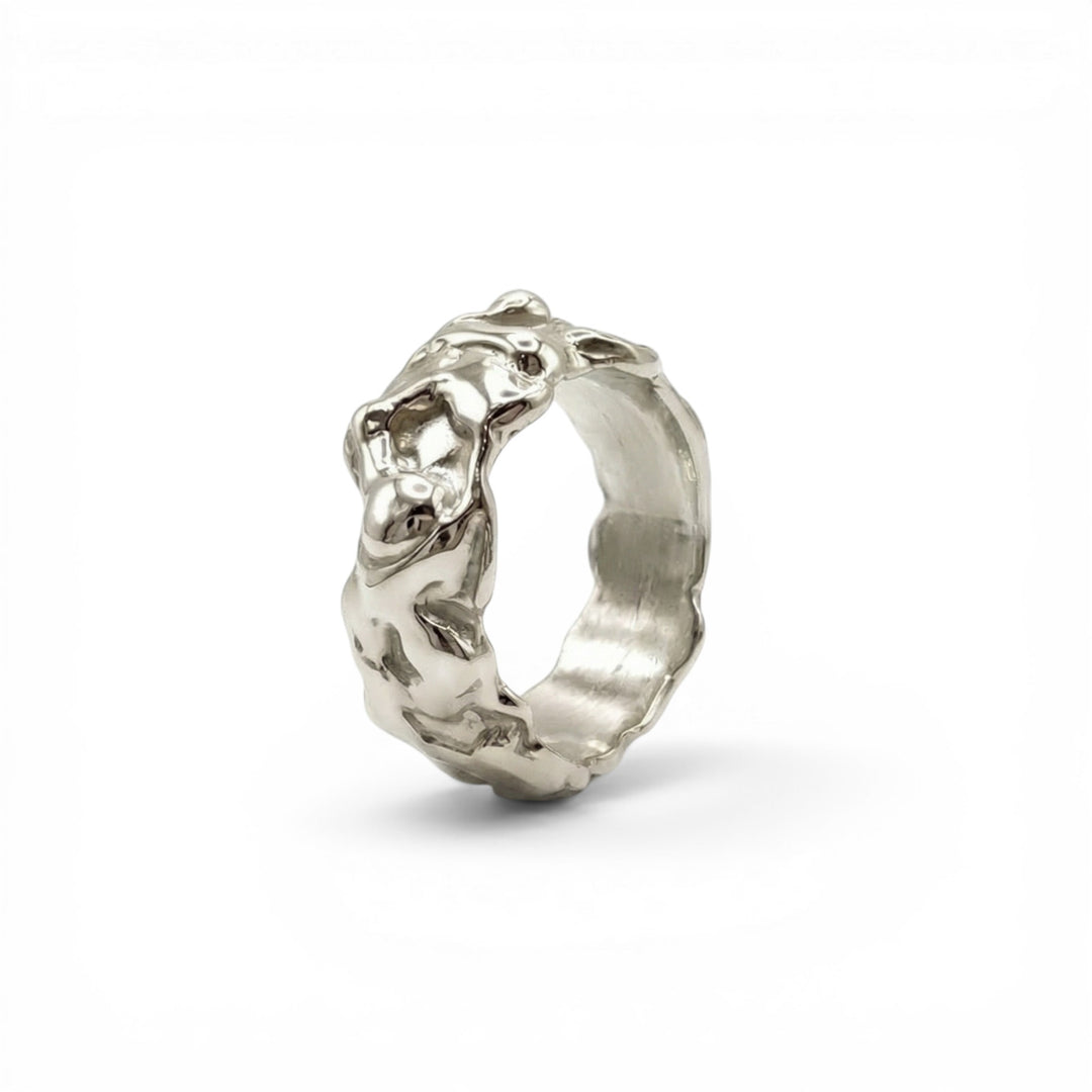 June Silver Ring - Coralina