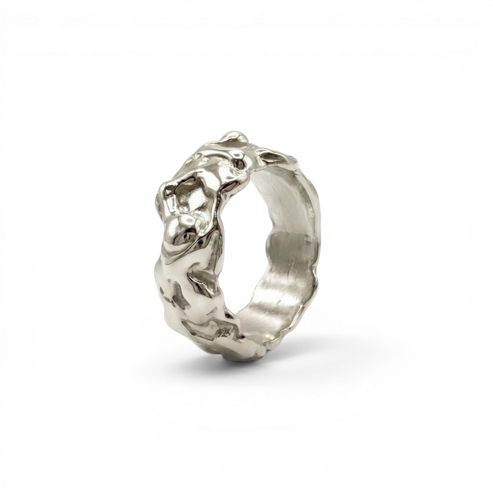 June Silver Ring - Coralina