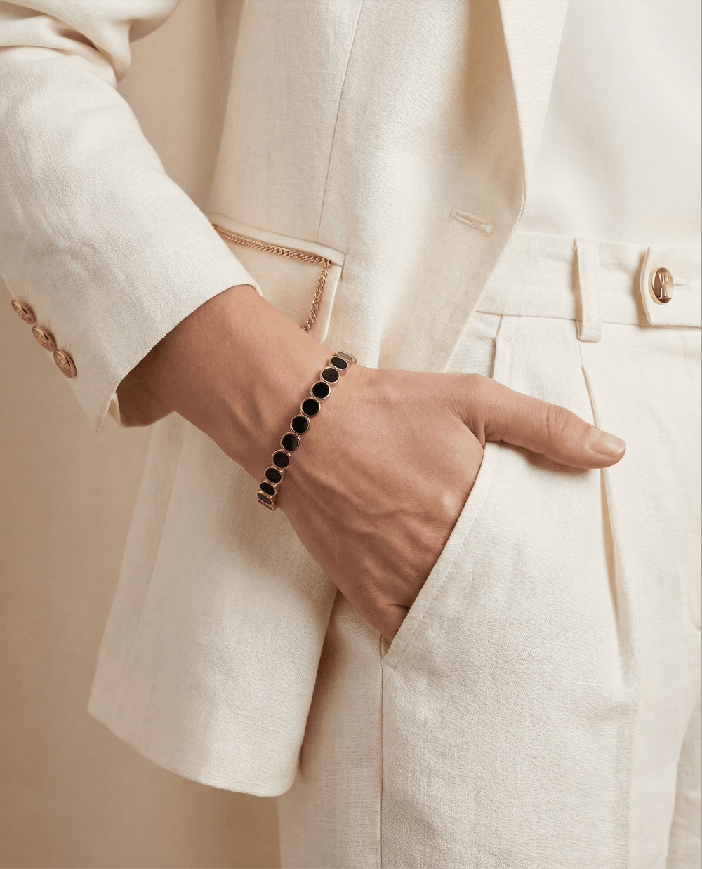 Mini Onyx Palm Beach Bracelet - Coralina