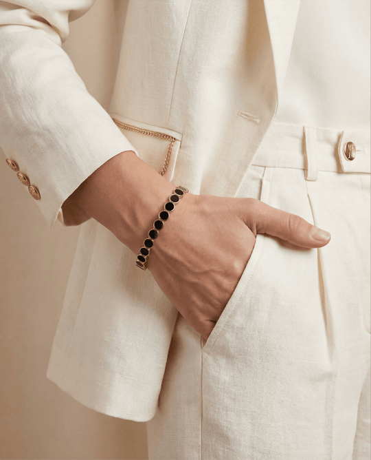 Mini Onyx Palm Beach Bracelet - Coralina