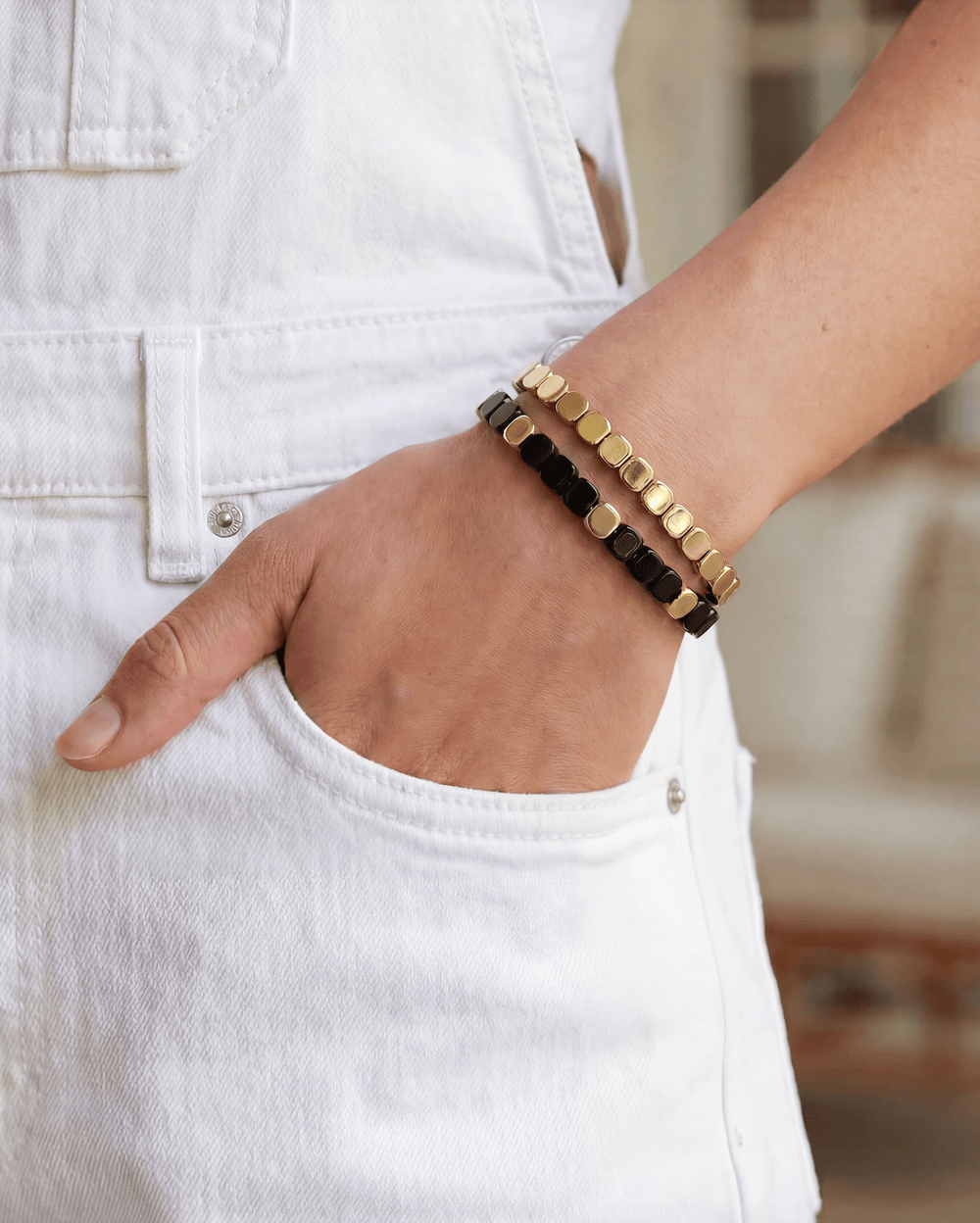 Mini Black Palm Beach Bracelet - Coralina