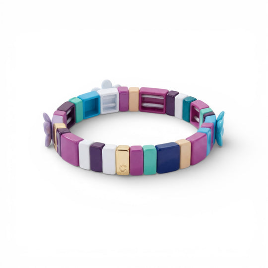 Kids Purple Petal Pop Bracelet