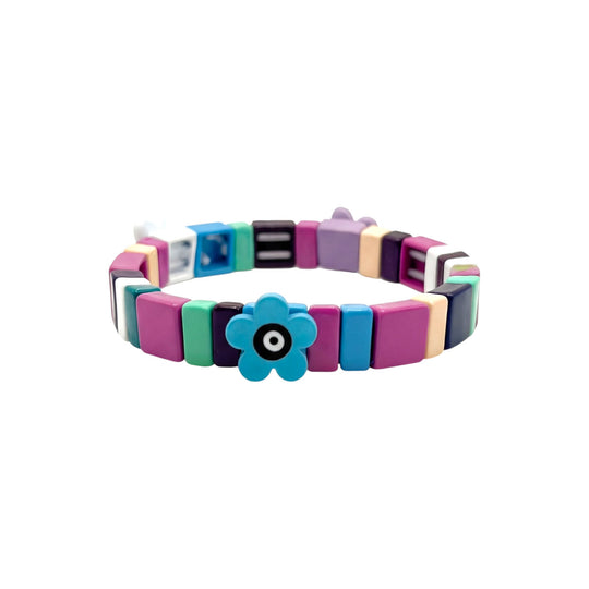 Kids Purple Petal Pop Bracelet