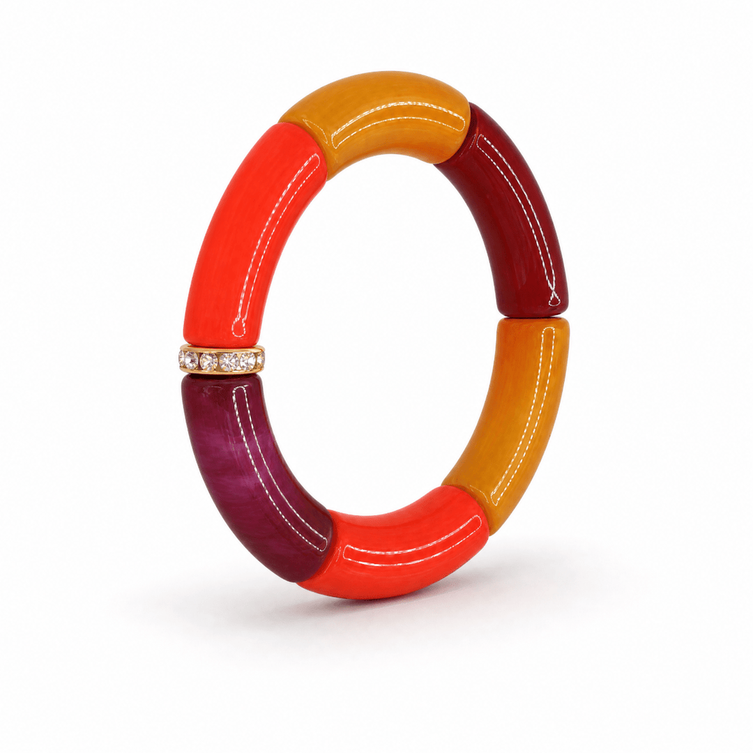 St. Tropez Resin Bracelet No.3 - Coralina