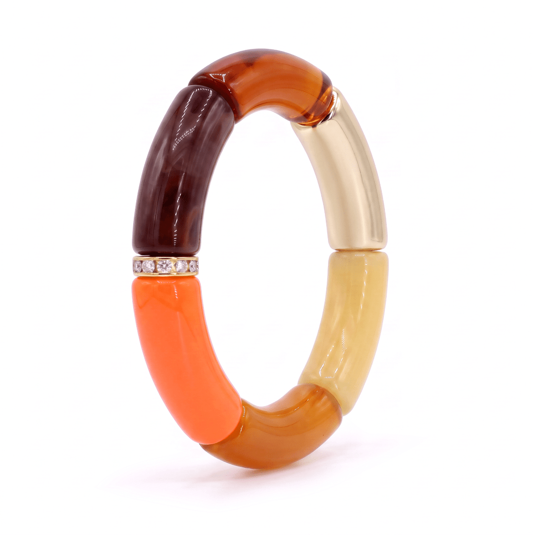 Capri Resin Bracelet No.2 - Coralina