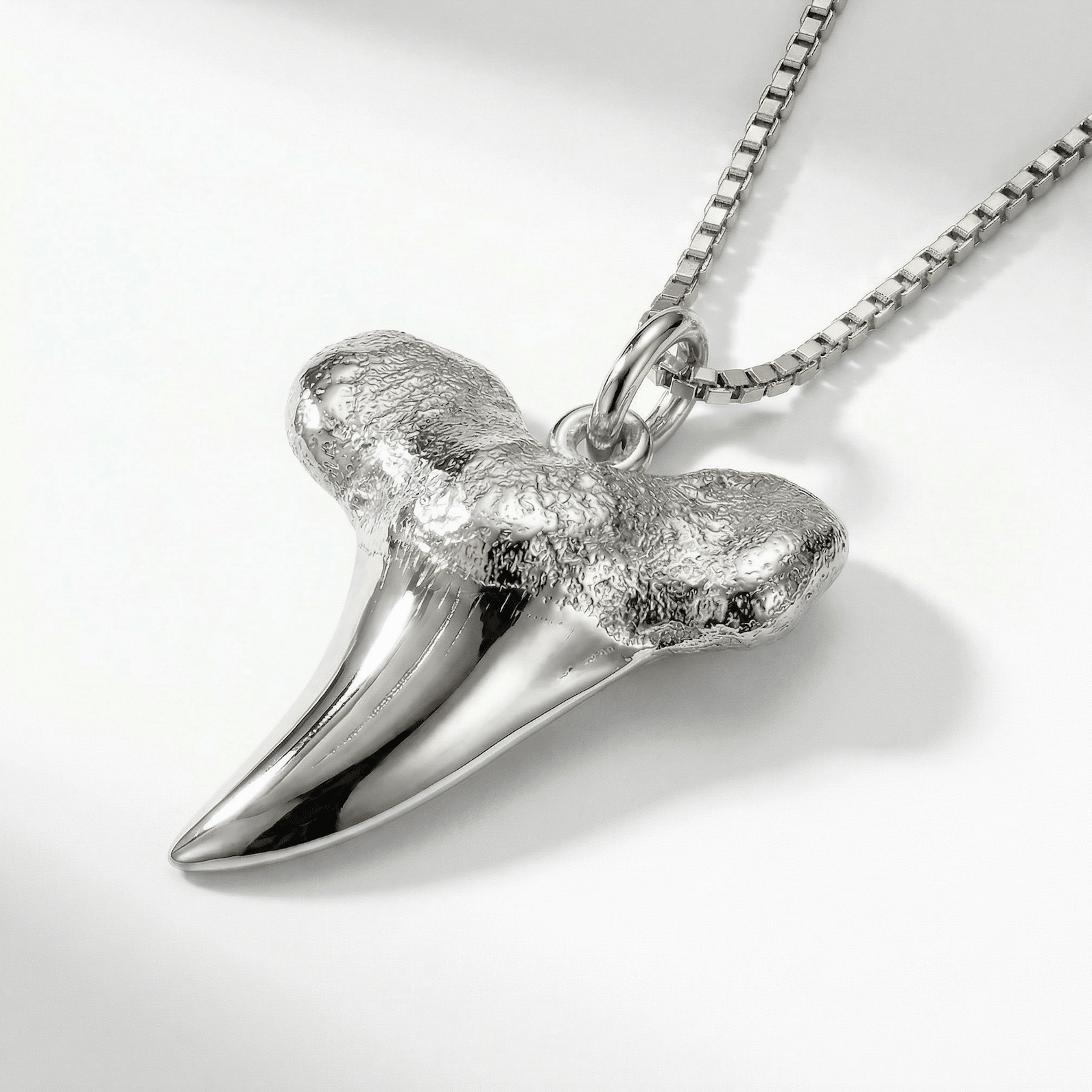 Silver Shark Tooth Pendant - Coralina