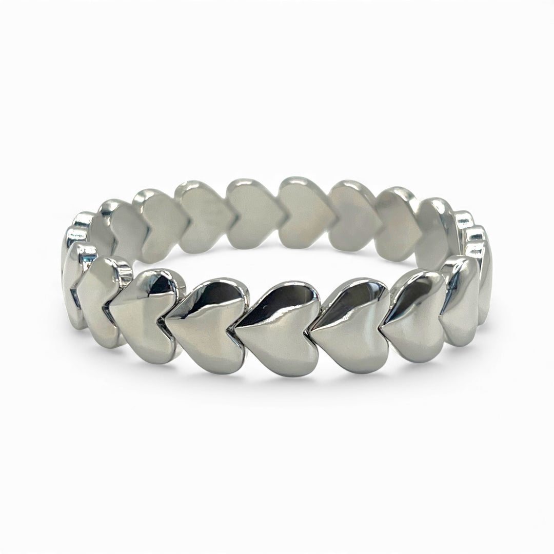 With Love Silver Heart Bracelet - Coralina