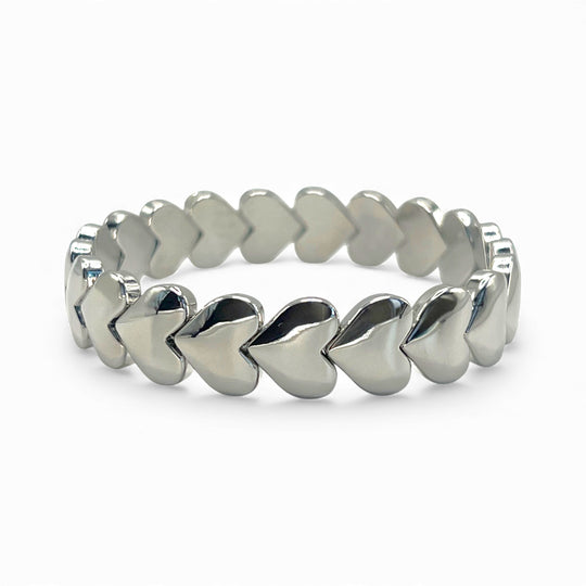 With Love Silver Heart Bracelet - Coralina