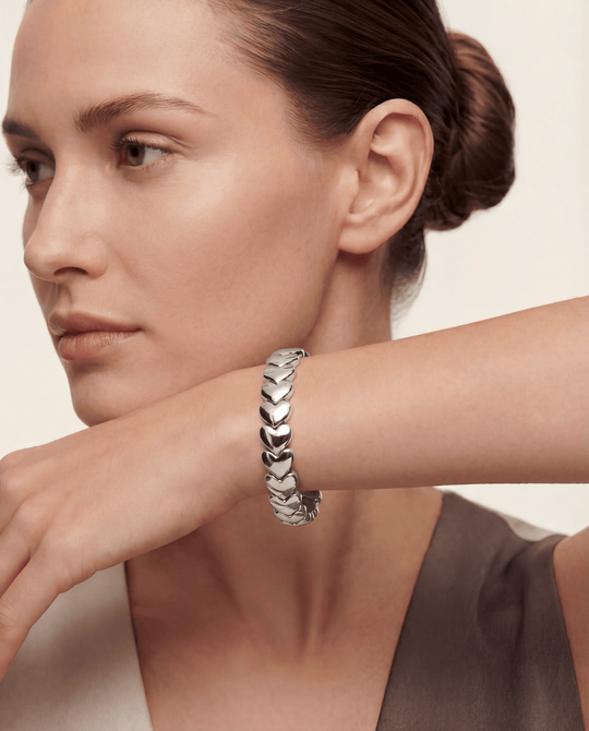 With Love Silver Heart Bracelet - Coralina