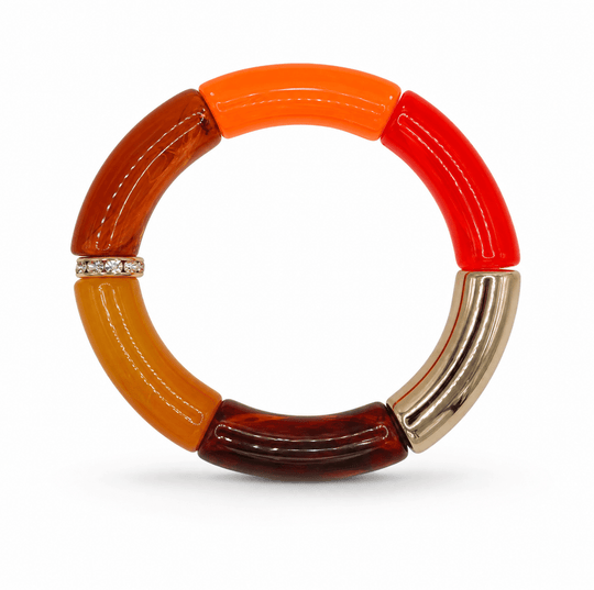 St. Tropez Resin Bracelet No.2 - Coralina