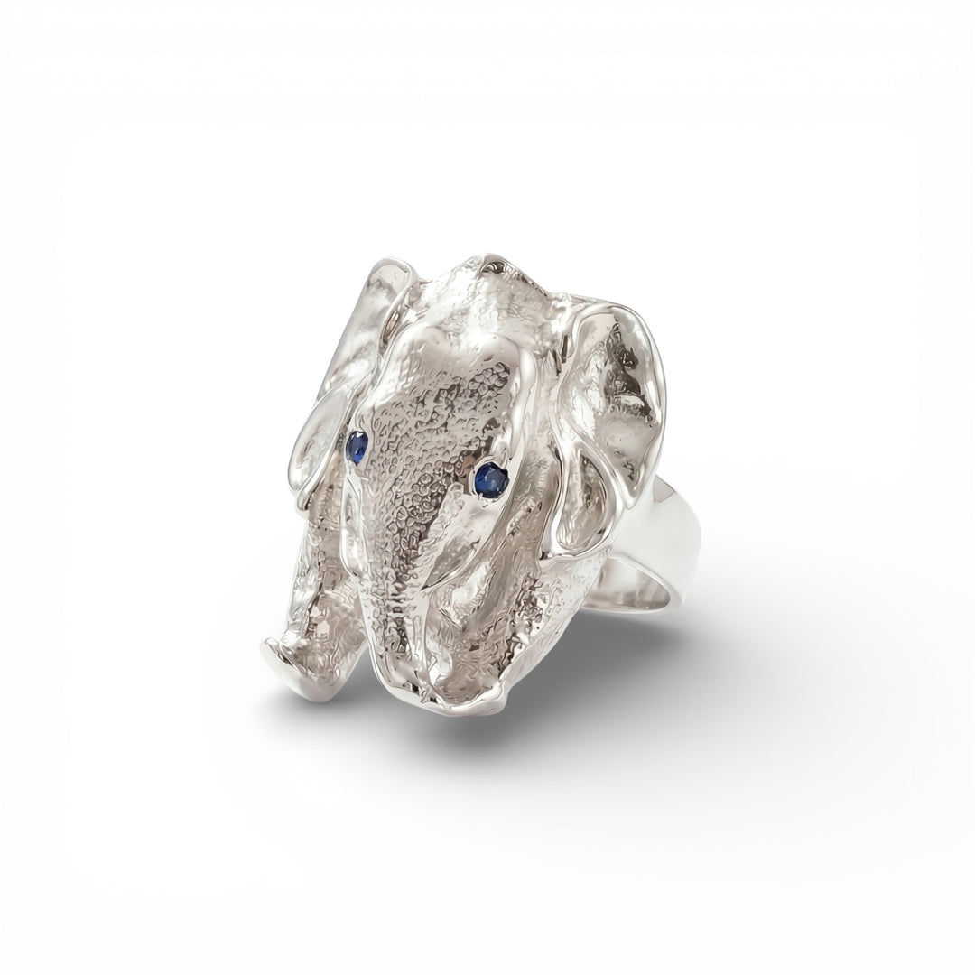 Ta - boo Silver Elephant Ring - Coralina