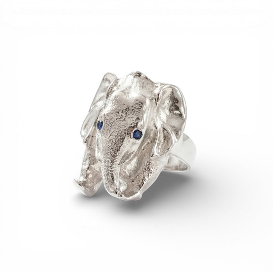 Ta - boo Silver Elephant Ring - Coralina