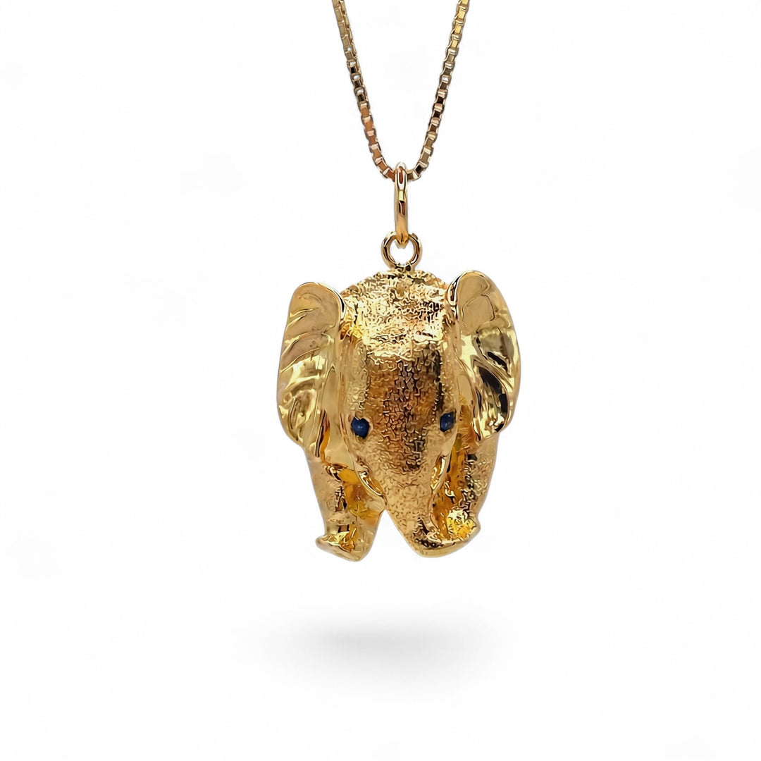 Ta - boo Gold Elephant Pendant - Coralina