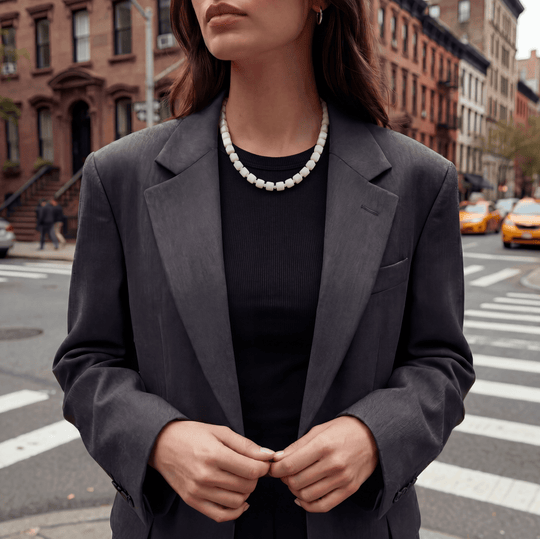 The Turin White Opal Necklace - Coralina