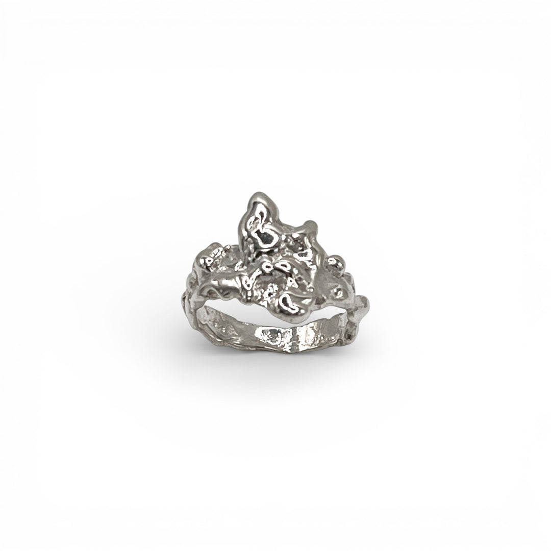 Adelina Silver Ring - Coralina