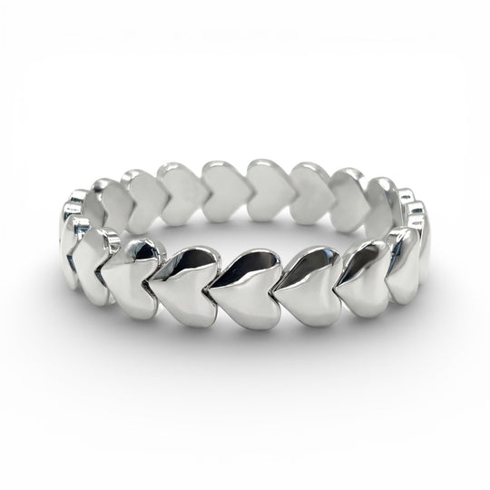 With Love Silver Heart Bracelet - Coralina